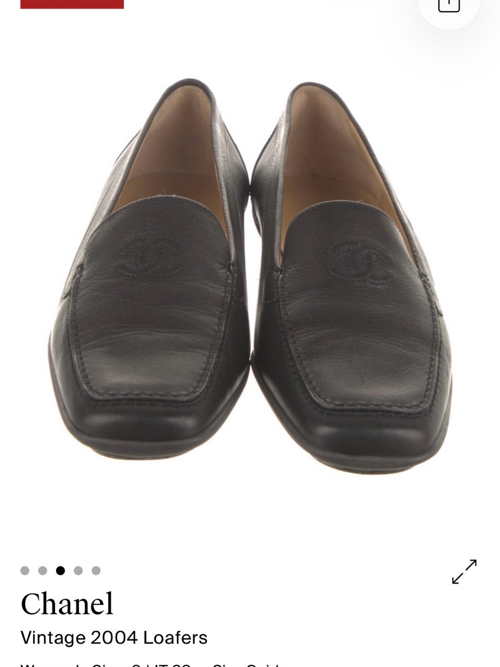 Chanel Black Leather Women’s Loafers